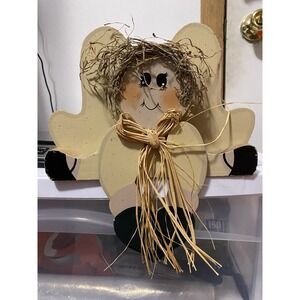 Vintage 90s Wooden Angel Shelf Sitter Heart Christmas New Folk Art Style